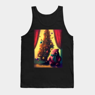 Christmas teddy bear under the tree Tank Top